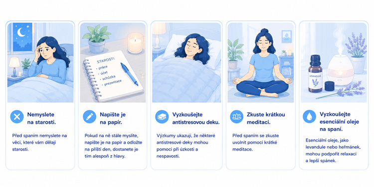 12. pravidlo spánkové hygieny - stres