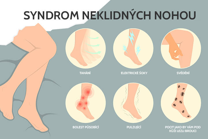 syndrom neklidných nohou – příznaky